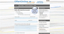 Desktop Screenshot of offertonline.se