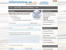 Tablet Screenshot of offertonline.se